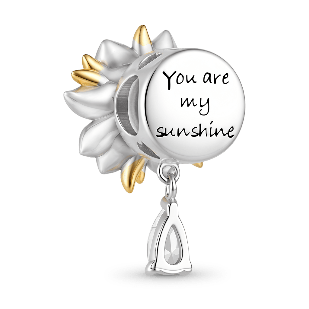 Gnoce Sunflower Charm Platinum-plated Silver Blend_6