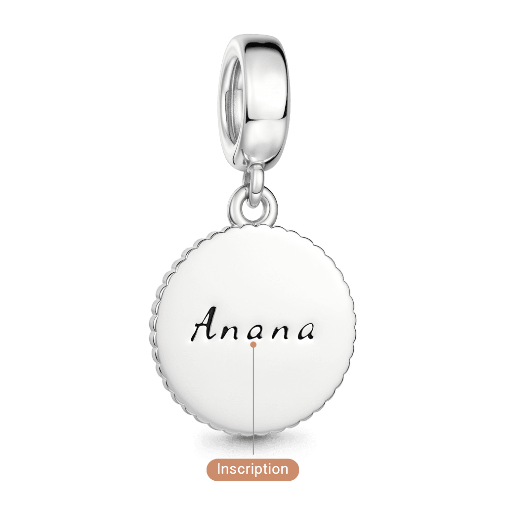 Gnoce Witch Runes Engravable Charm Platinum-plated Silver Blend_6