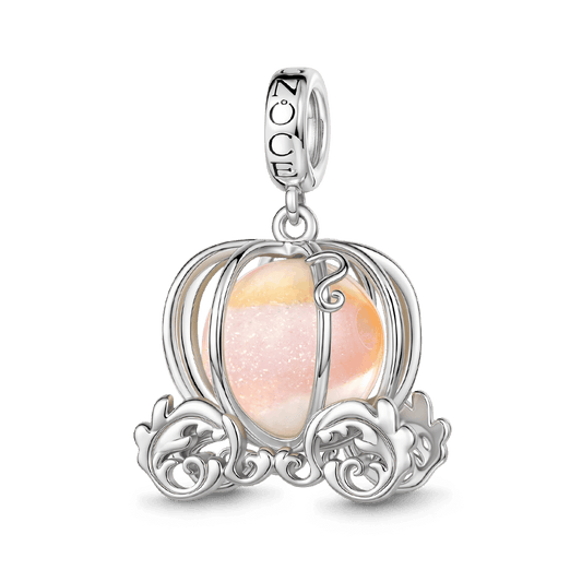 Gnoce Pumpkin Carriage Charm Platinum-plated Silver Blend_1