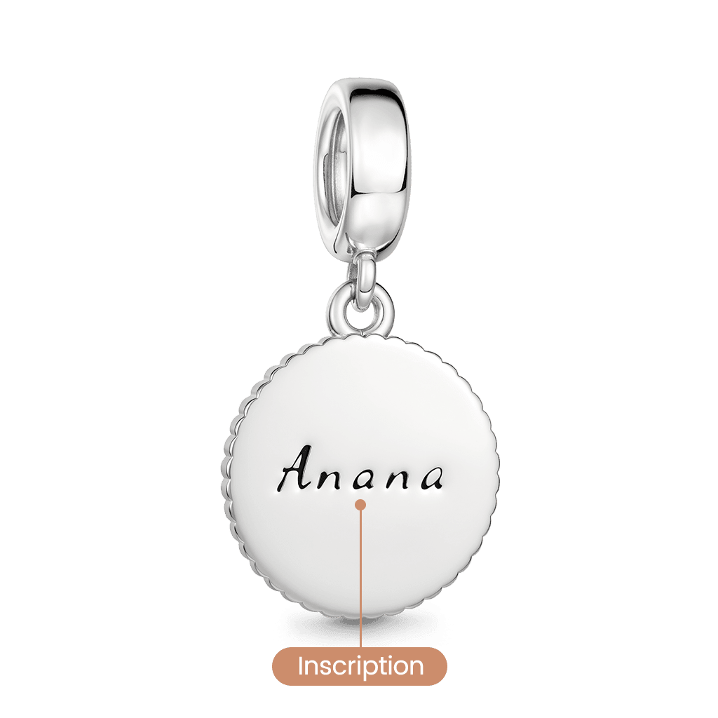 Gnoce Witch Runes Engravable Charm Platinum-plated Silver Blend_6
