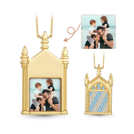 Gnoce Harry Potter Mirror of Erised Personalized Photo Necklace_1