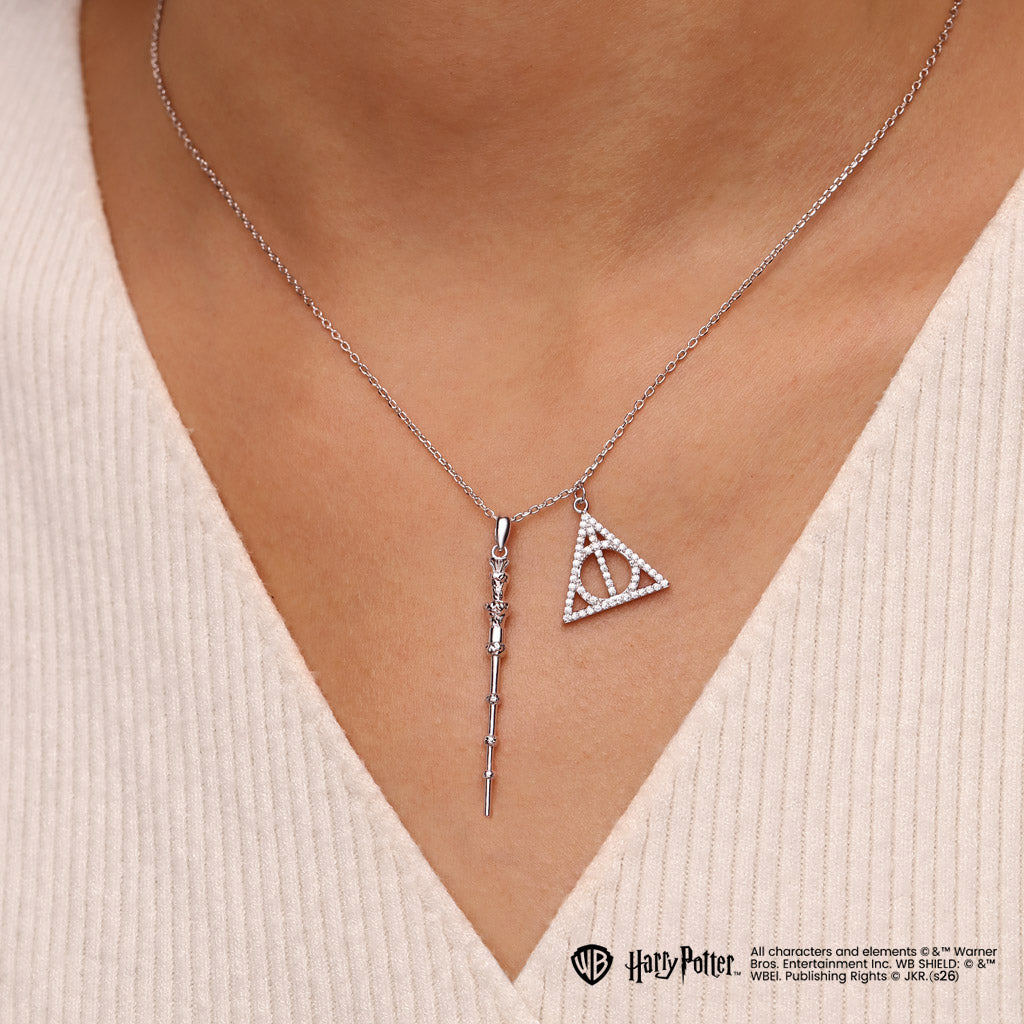 Gnoce Harry Potter Elder Staff Deathly Hallows Necklace_2