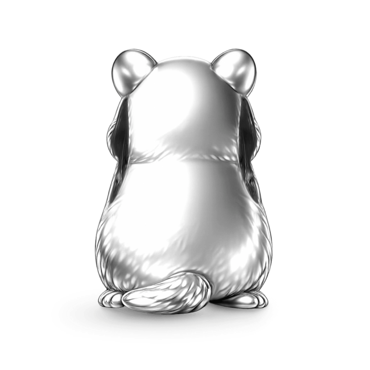 Gnoce Quokka Embraces Baby Charm Platinum-plated Silver Blend_5