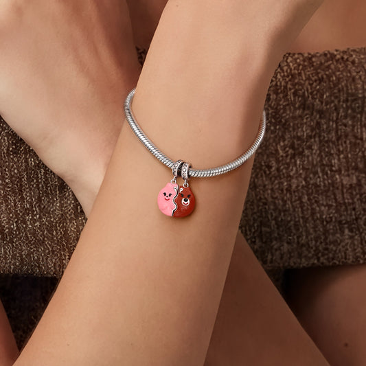 Gnoce Bunny Rabbit Charm Platinum-plated Silver Blend_3