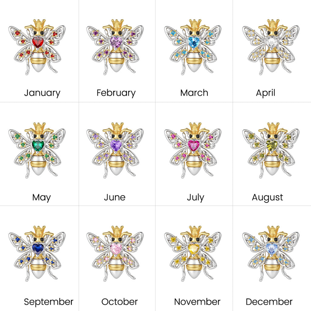 Gnoce Bee Charm Platinum-plated Silver Blend_6