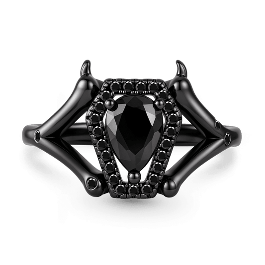 Gnoce Dark Style Coffin-Cut Engagement Ring_1