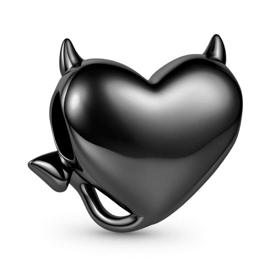 Gnoce Dark Style Devil & Heart Charm_5