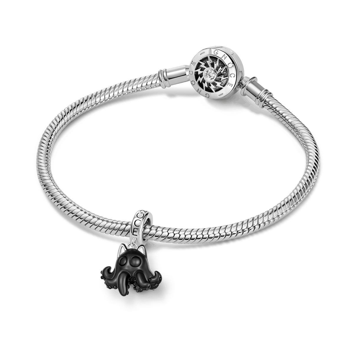 Gnoce Cute Black Octopus Cat Charm_3