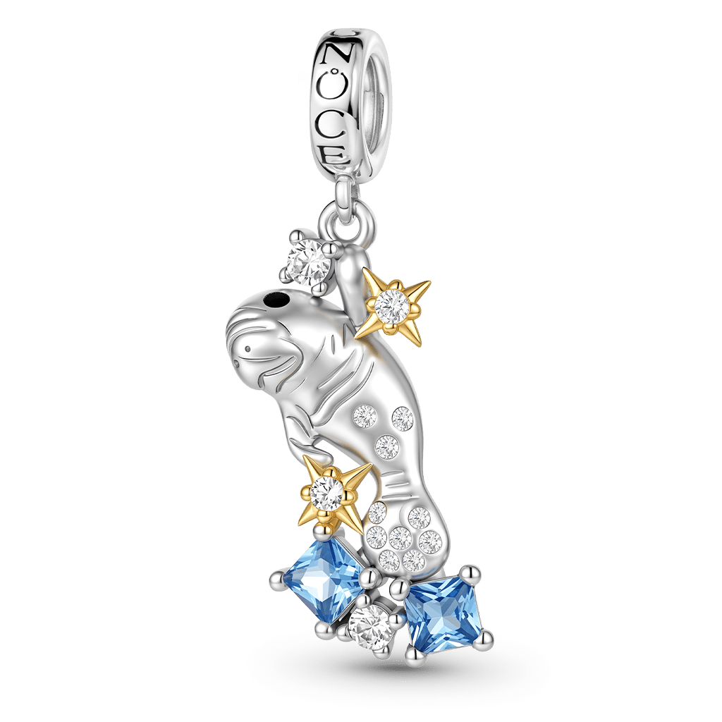 Gnoce Dugong Charm Platinum-plated Silver Blend_1