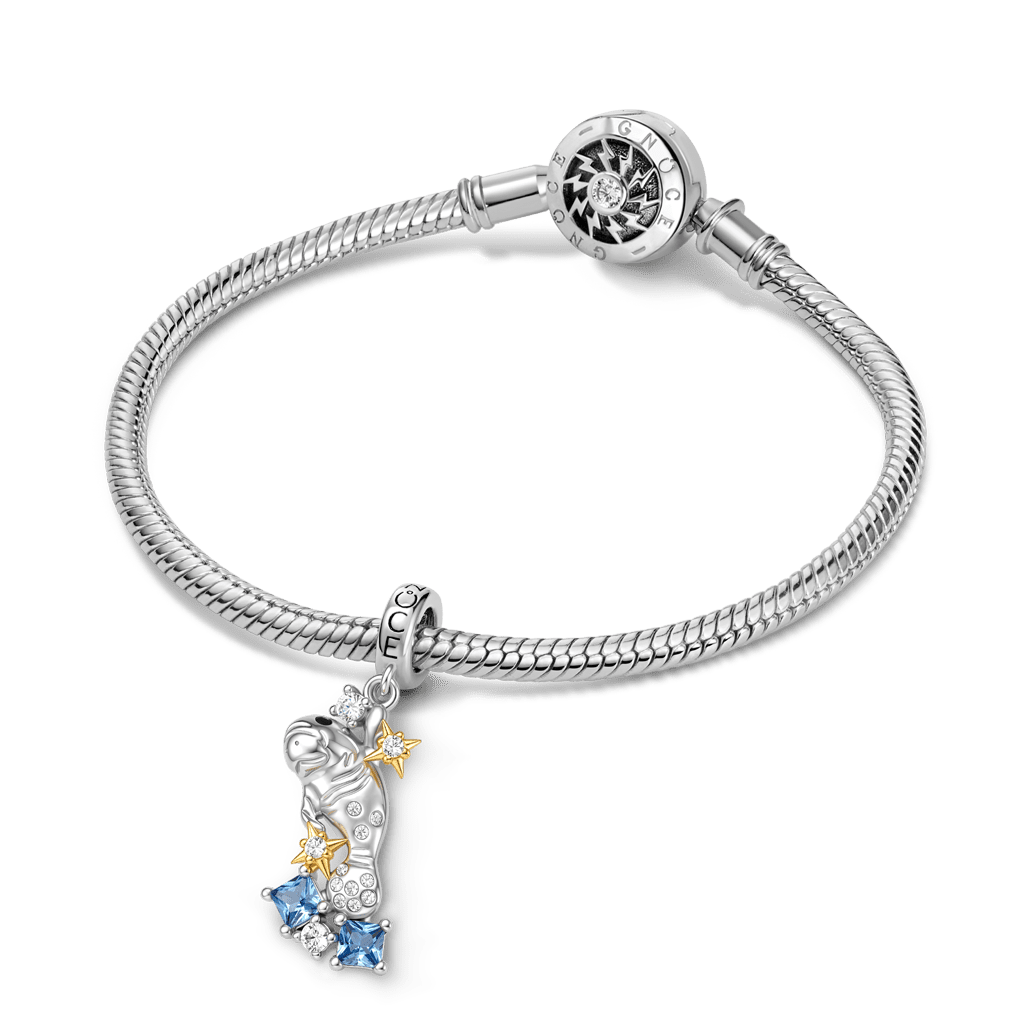 Gnoce Dugong Charm Platinum-plated Silver Blend_3