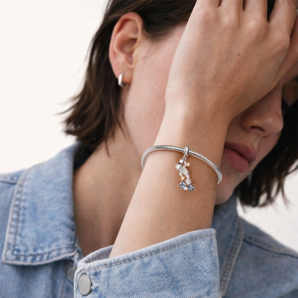 Gnoce Dugong Charm Platinum-plated Silver Blend_2