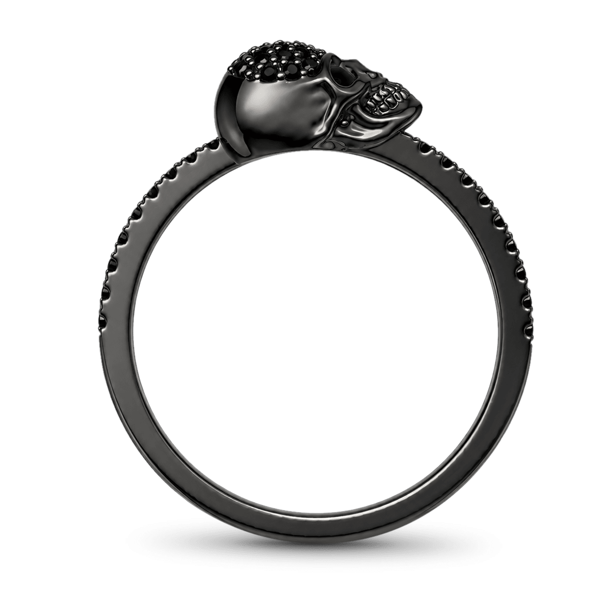 Gnoce Gothic Skull Black Arrow Ring_5