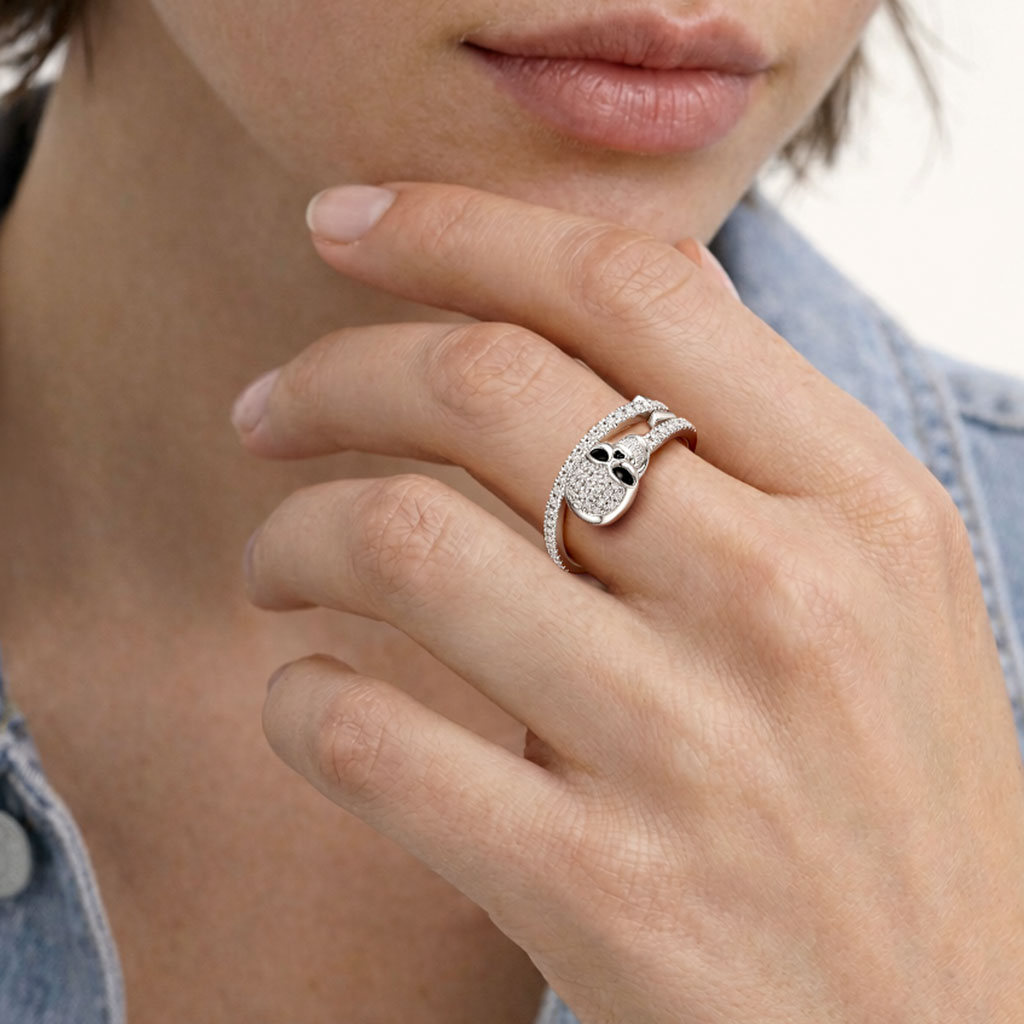 Gnoce Gothic Skull Arrow Ring Platinum-plated Silver Blend_2