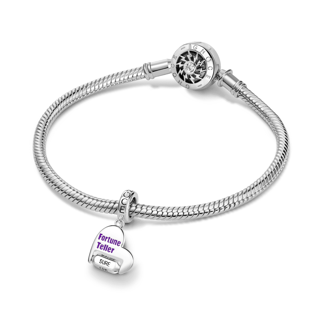 Gnoce Rotating Fortune Teller Charm Platinum-plated Silver Blend_4