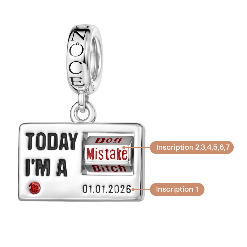 Gnoce Custom ID Card Charm Platinum-plated Silver Blend_2