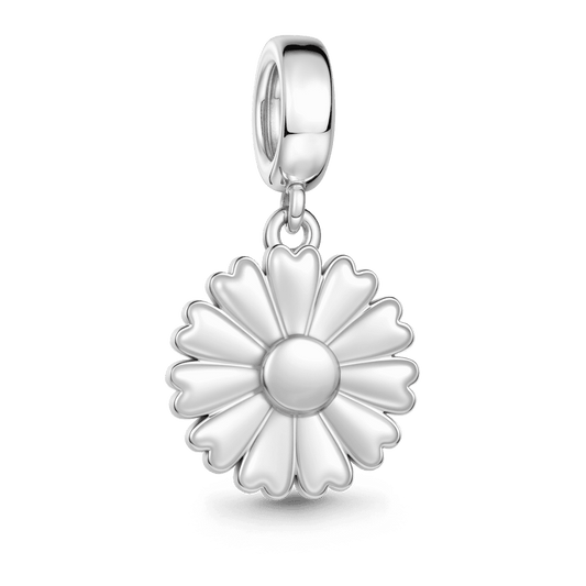 Gnoce Daisy Decision Charm Platinum-plated Silver Blend_6