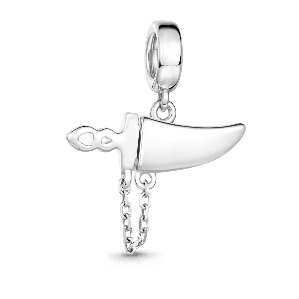 Gnoce Khanjar Dagge Charm Platinum-plated Silver Blend_6