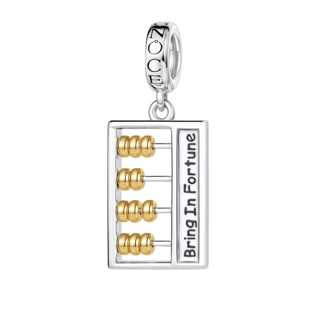 Gnoce Abacus Charm Platinum-plated Silver Blend_1