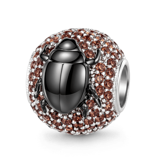 Gnoce Dung Beetle Charm Platinum-plated Silver Blend_1