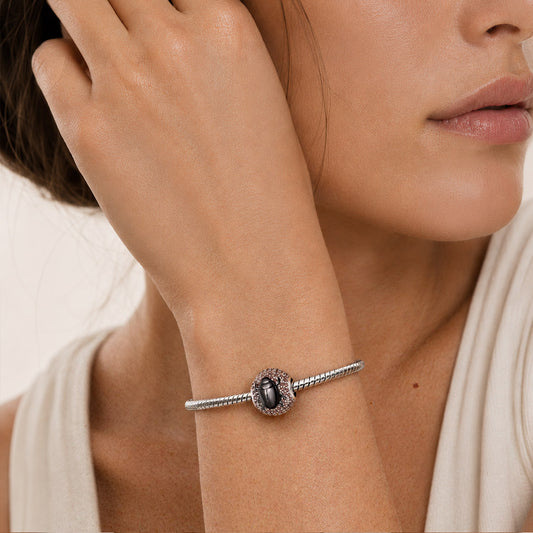 Gnoce Dung Beetle Charm Platinum-plated Silver Blend_2