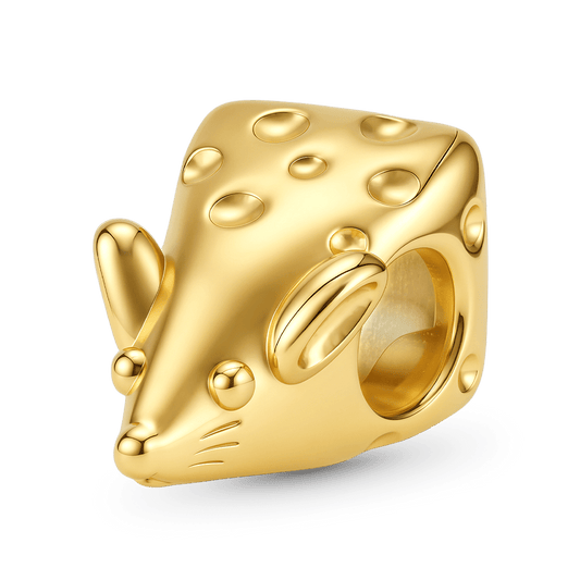 Gnoce Whimsical Cheese Mouse Charm_1