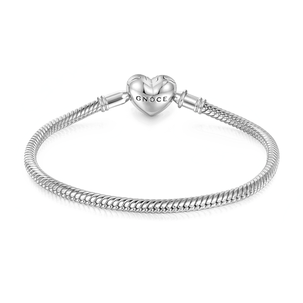 Gnoce Angel Wings Love Basic Snake Chain Bracelet_2