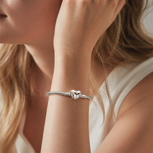 Gnoce Angel Wings Love Basic Snake Chain Bracelet_4