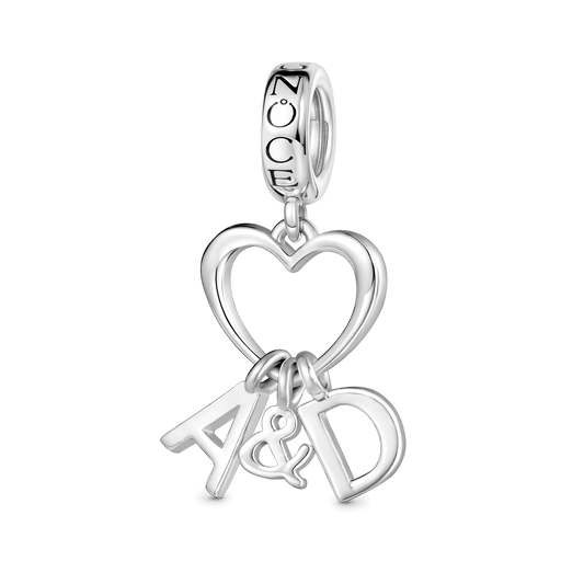 Gnoce Best Initial Letters Personalized Pendant Dangle Charm_1