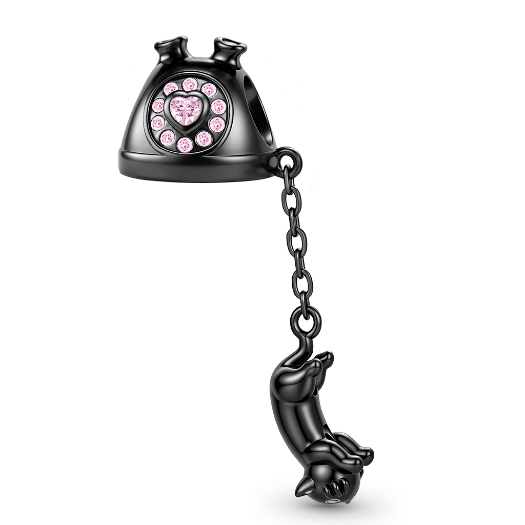Gnoce Black Cat Telephone Removable Charm_6