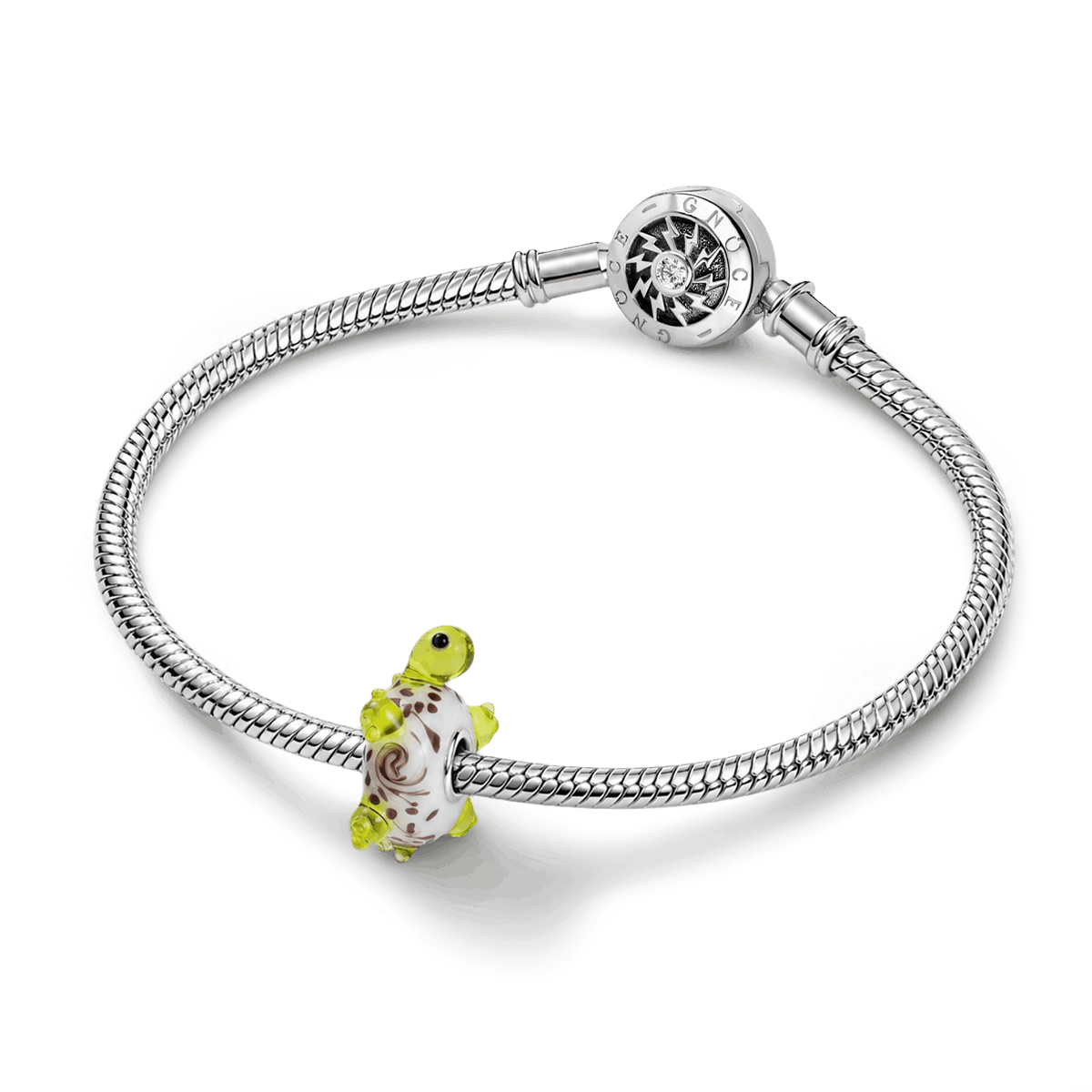 Turtle Murano Glass Charm Bead 925Sterling Silver_4