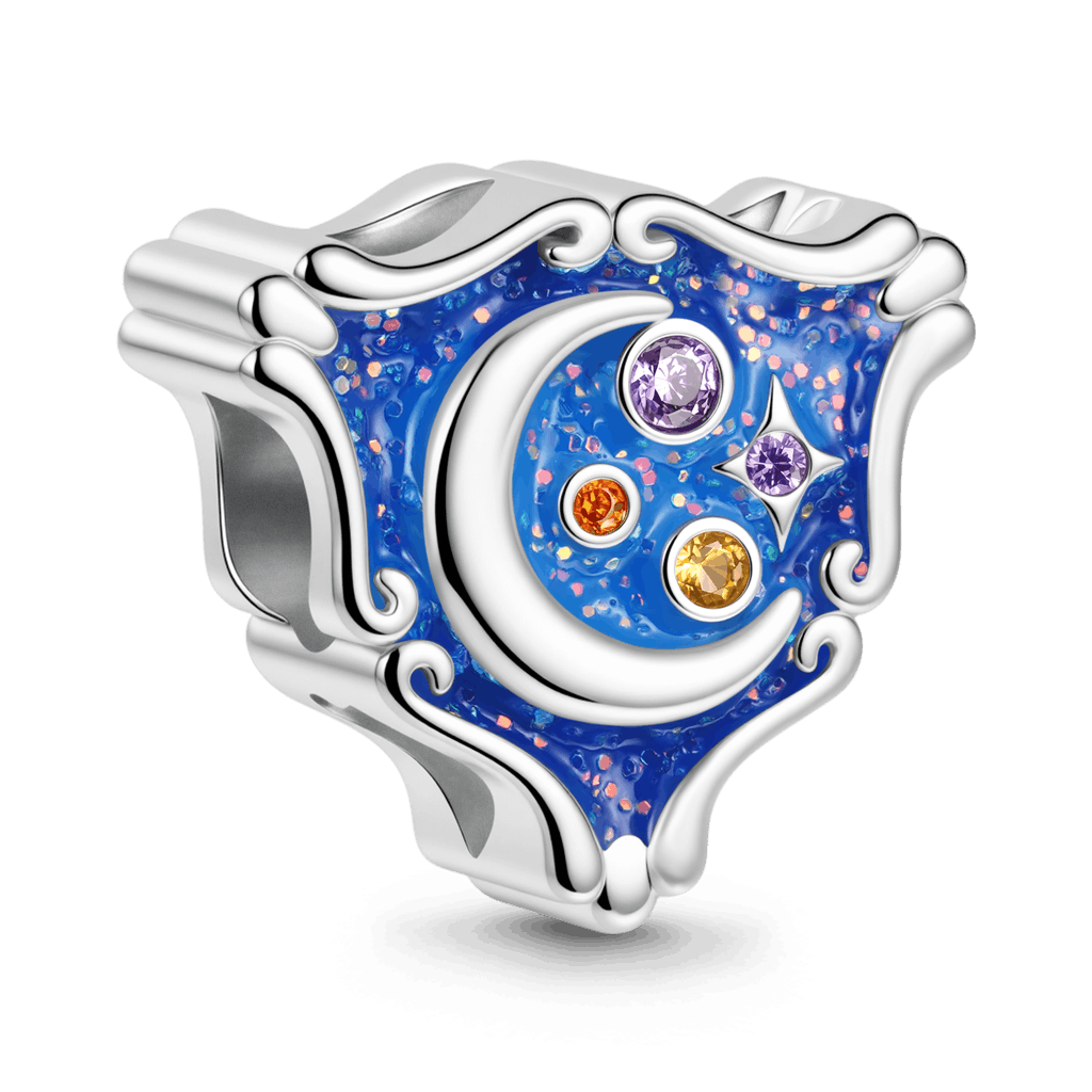 Gnoce Shiny Moon Galaxy Charm Platinum-plated Silver Blend_5