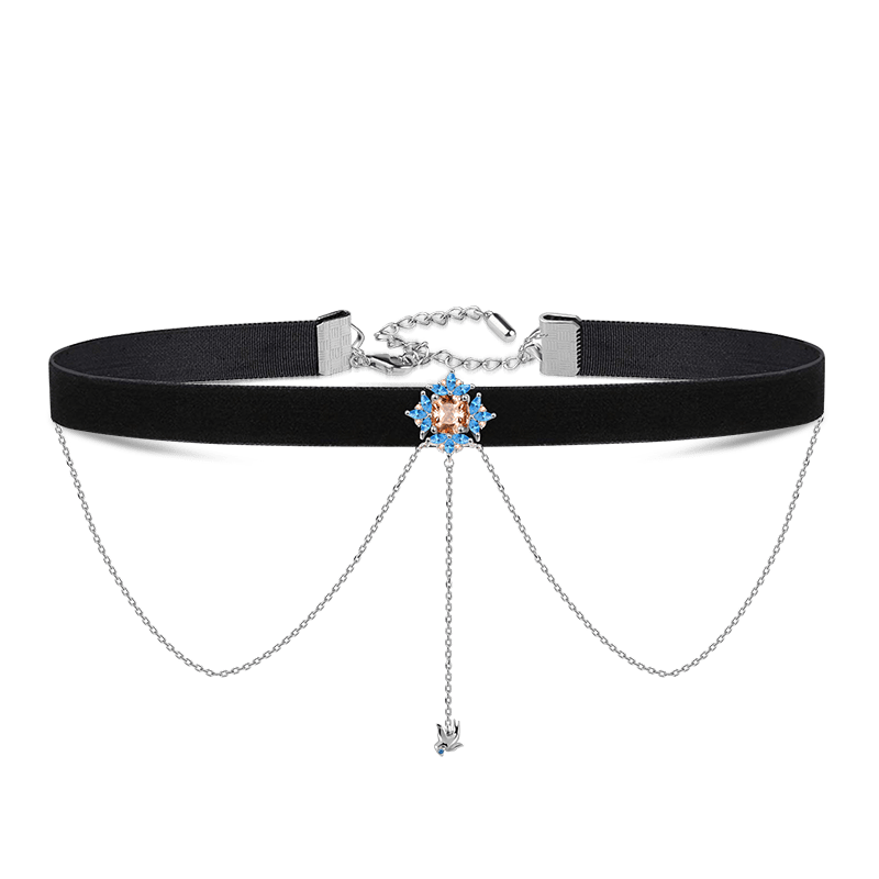Royal Choker Adjustable Necklace Sterling Silver_1