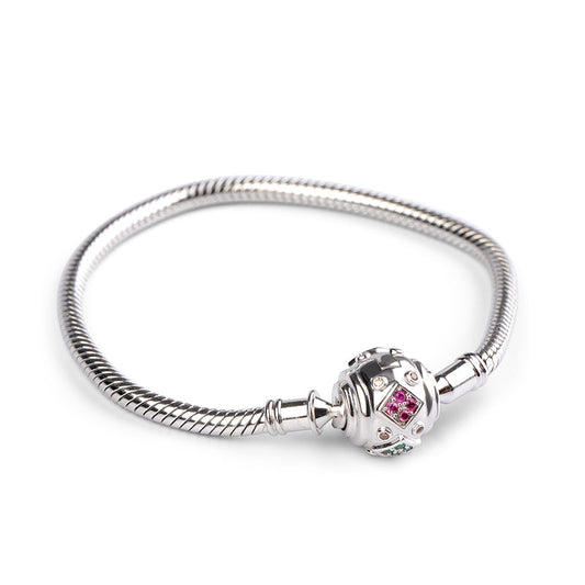 Gnoce Multi Color CZ Bracelet Platinum-plated Silver Blend_3